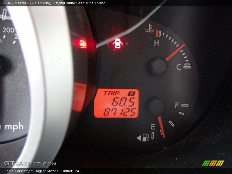 Crystal White Pearl Mica / Sand 2007 Mazda CX-7 Touring
