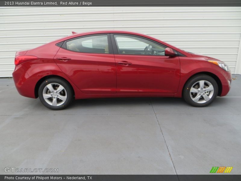Red Allure / Beige 2013 Hyundai Elantra Limited