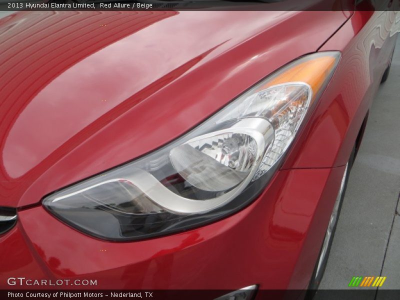 Red Allure / Beige 2013 Hyundai Elantra Limited