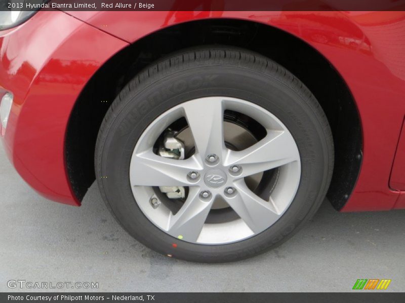Red Allure / Beige 2013 Hyundai Elantra Limited