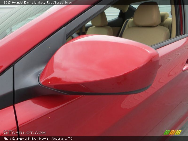 Red Allure / Beige 2013 Hyundai Elantra Limited