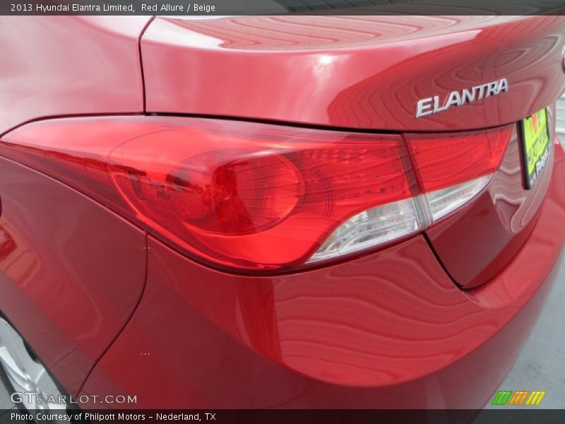 Red Allure / Beige 2013 Hyundai Elantra Limited