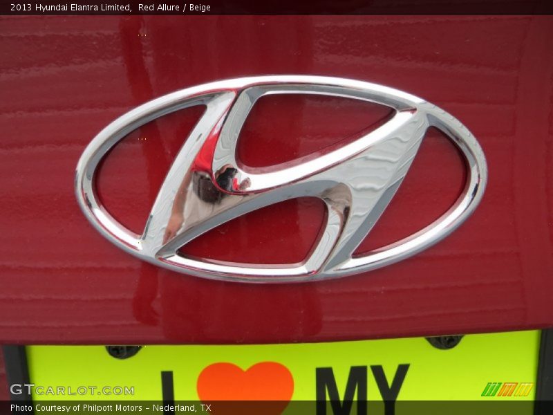 Red Allure / Beige 2013 Hyundai Elantra Limited