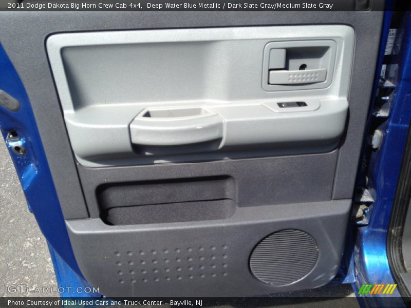 Deep Water Blue Metallic / Dark Slate Gray/Medium Slate Gray 2011 Dodge Dakota Big Horn Crew Cab 4x4