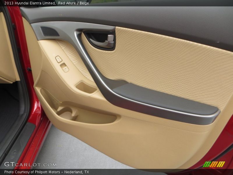 Red Allure / Beige 2013 Hyundai Elantra Limited