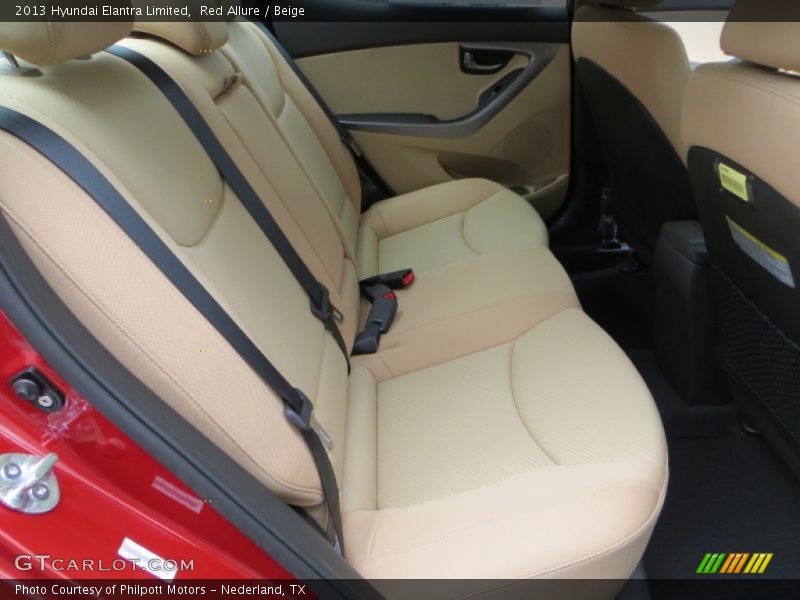 Red Allure / Beige 2013 Hyundai Elantra Limited