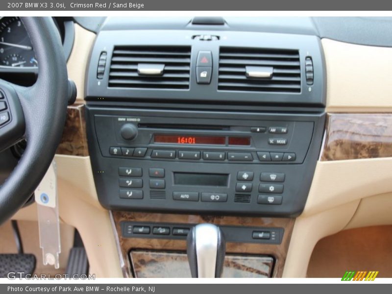 Crimson Red / Sand Beige 2007 BMW X3 3.0si