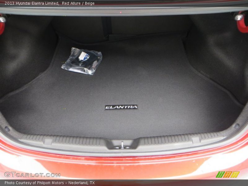 Red Allure / Beige 2013 Hyundai Elantra Limited