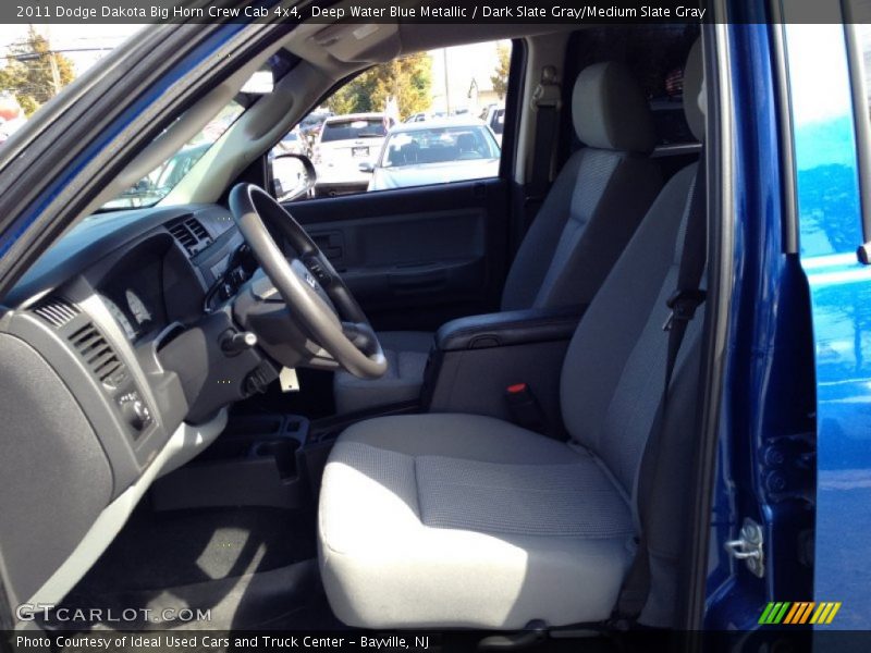 Deep Water Blue Metallic / Dark Slate Gray/Medium Slate Gray 2011 Dodge Dakota Big Horn Crew Cab 4x4