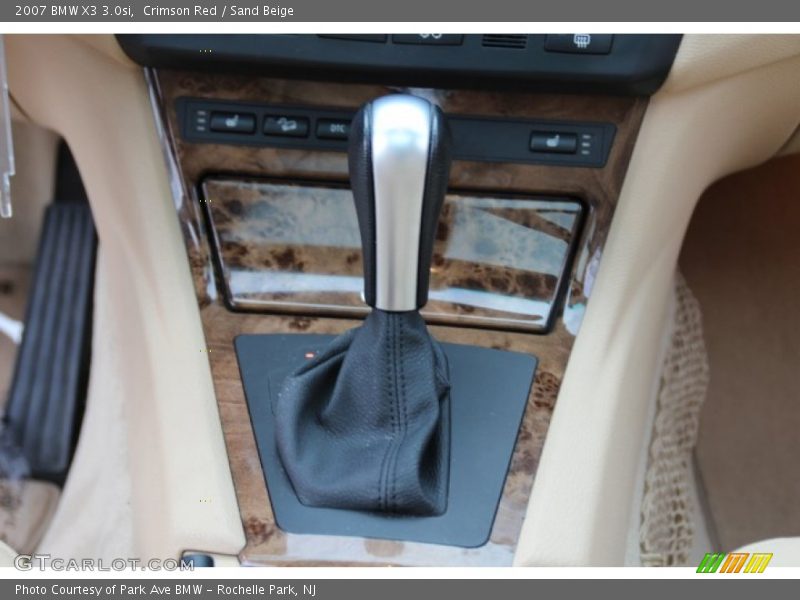 Crimson Red / Sand Beige 2007 BMW X3 3.0si