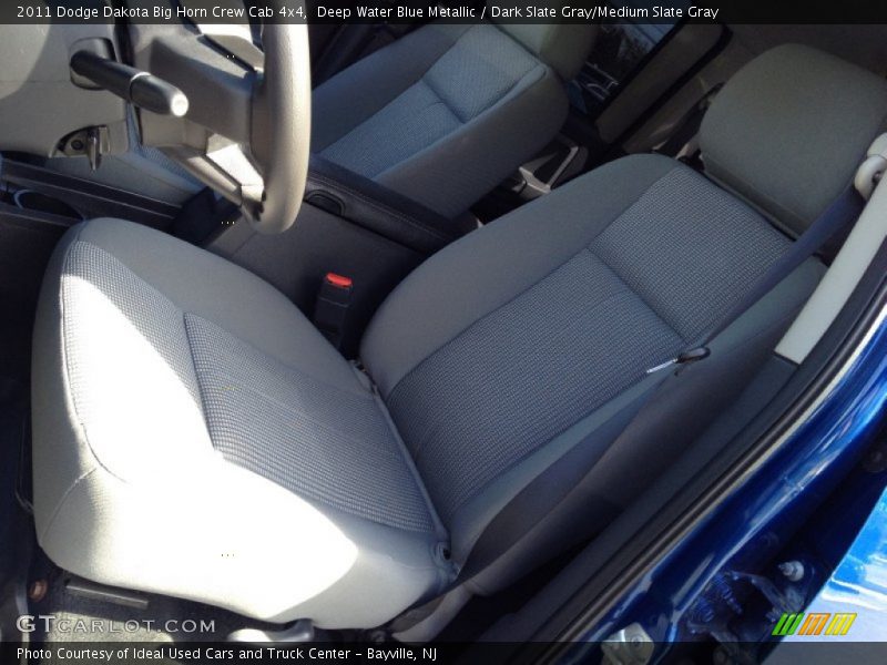 Deep Water Blue Metallic / Dark Slate Gray/Medium Slate Gray 2011 Dodge Dakota Big Horn Crew Cab 4x4