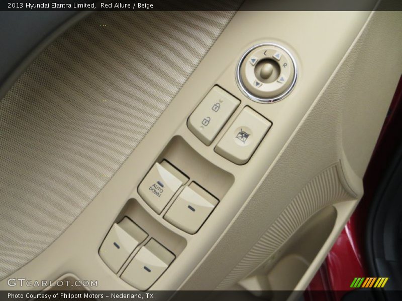 Red Allure / Beige 2013 Hyundai Elantra Limited