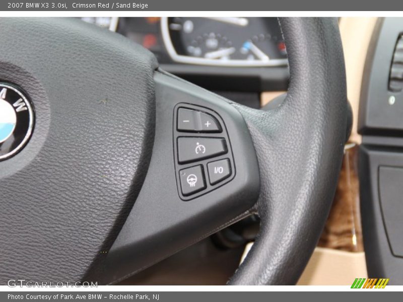 Crimson Red / Sand Beige 2007 BMW X3 3.0si