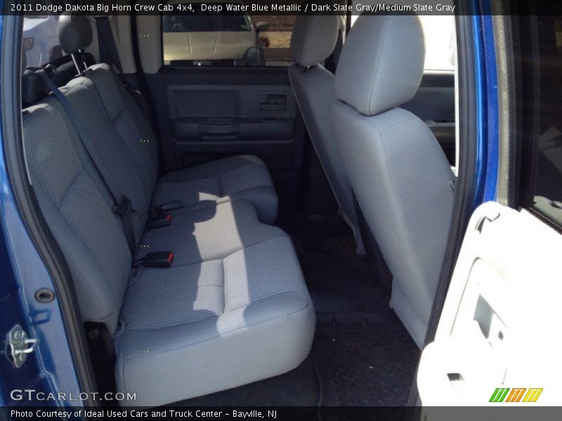 Deep Water Blue Metallic / Dark Slate Gray/Medium Slate Gray 2011 Dodge Dakota Big Horn Crew Cab 4x4