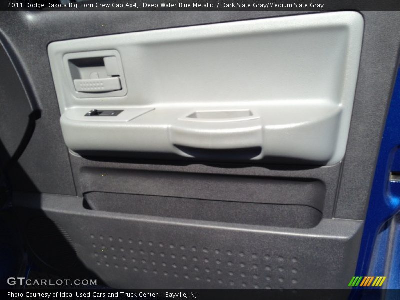 Deep Water Blue Metallic / Dark Slate Gray/Medium Slate Gray 2011 Dodge Dakota Big Horn Crew Cab 4x4