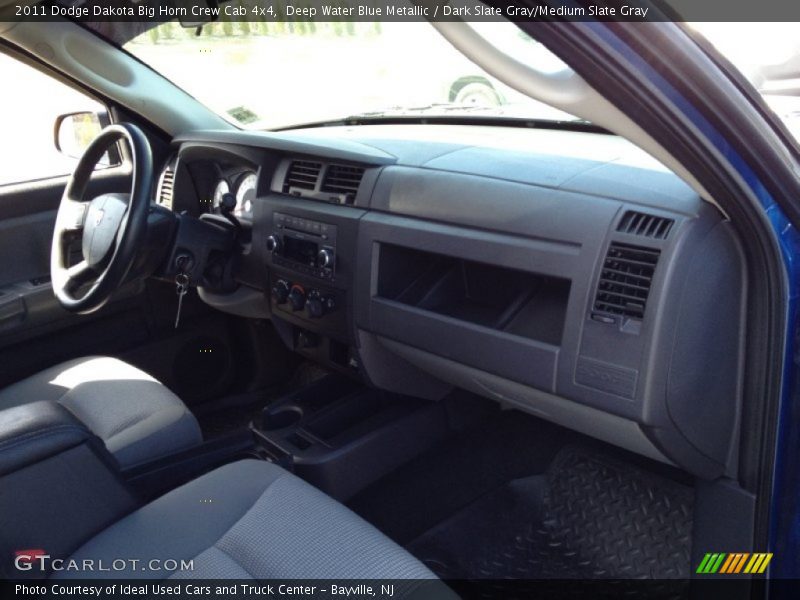 Deep Water Blue Metallic / Dark Slate Gray/Medium Slate Gray 2011 Dodge Dakota Big Horn Crew Cab 4x4