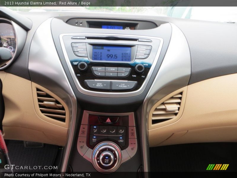 Red Allure / Beige 2013 Hyundai Elantra Limited