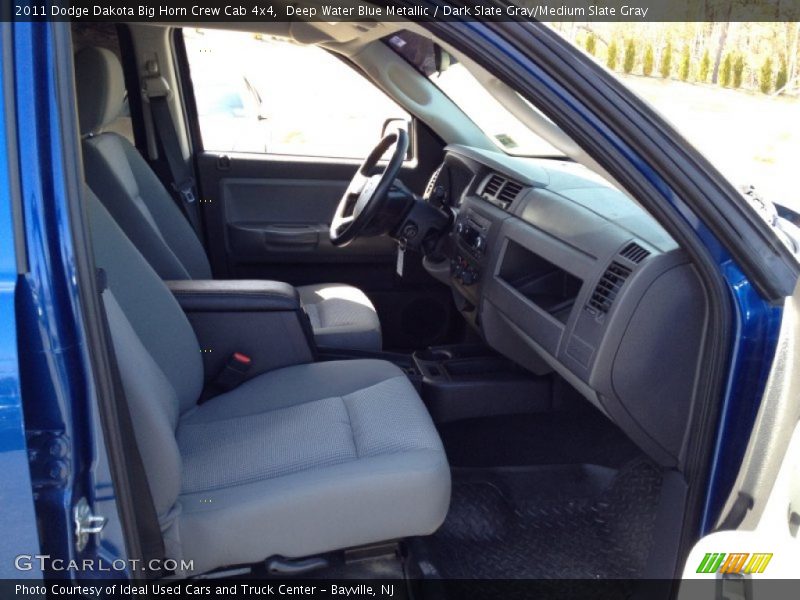Deep Water Blue Metallic / Dark Slate Gray/Medium Slate Gray 2011 Dodge Dakota Big Horn Crew Cab 4x4