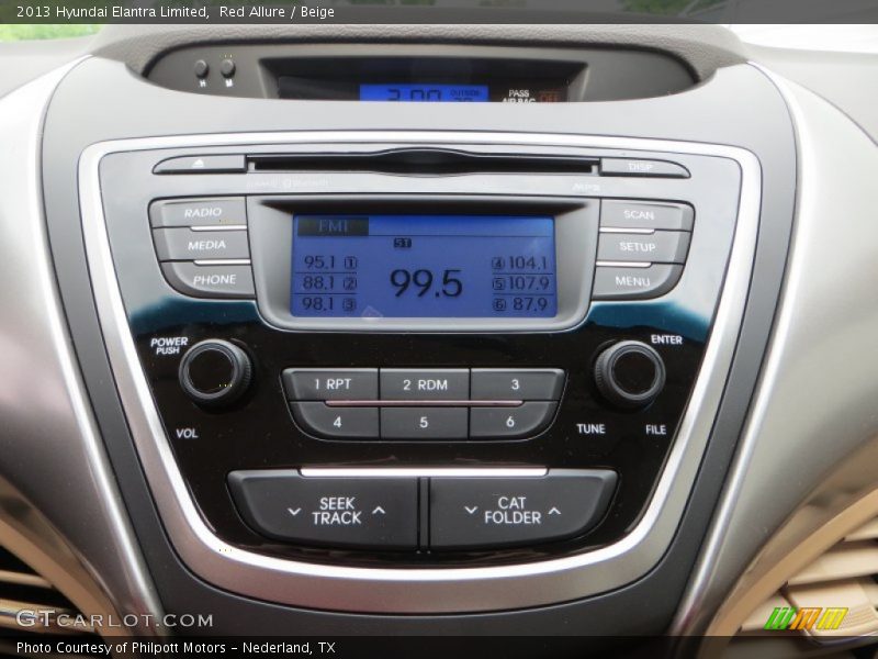 Red Allure / Beige 2013 Hyundai Elantra Limited