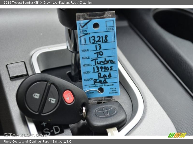 Keys of 2013 Tundra XSP-X CrewMax