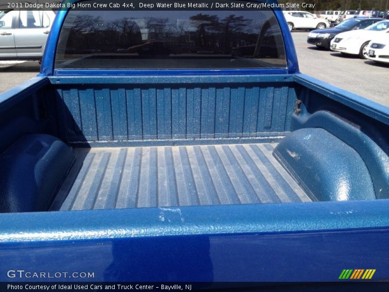 Deep Water Blue Metallic / Dark Slate Gray/Medium Slate Gray 2011 Dodge Dakota Big Horn Crew Cab 4x4