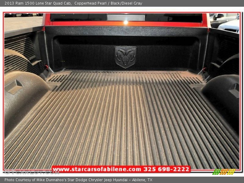 Copperhead Pearl / Black/Diesel Gray 2013 Ram 1500 Lone Star Quad Cab