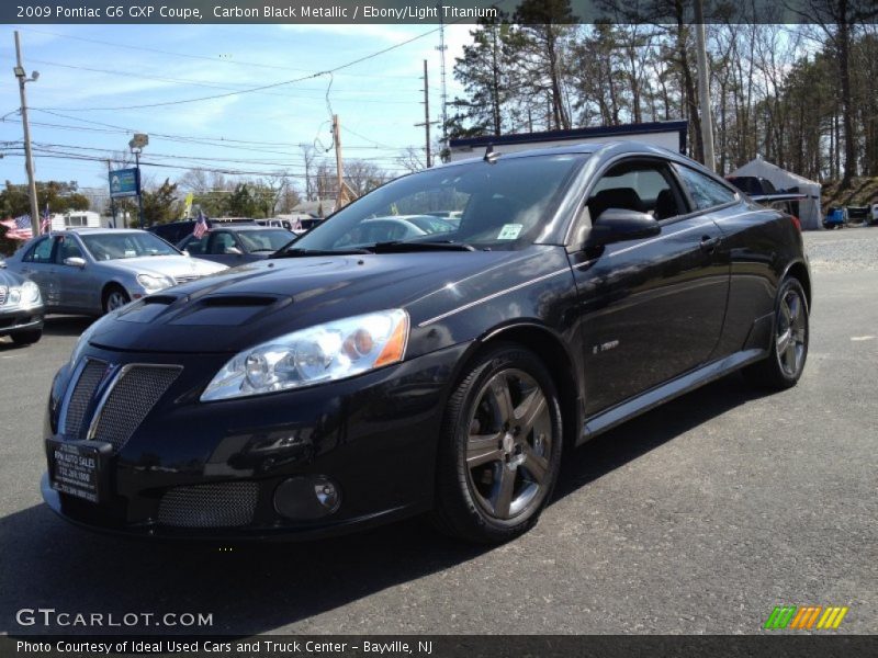 Carbon Black Metallic / Ebony/Light Titanium 2009 Pontiac G6 GXP Coupe