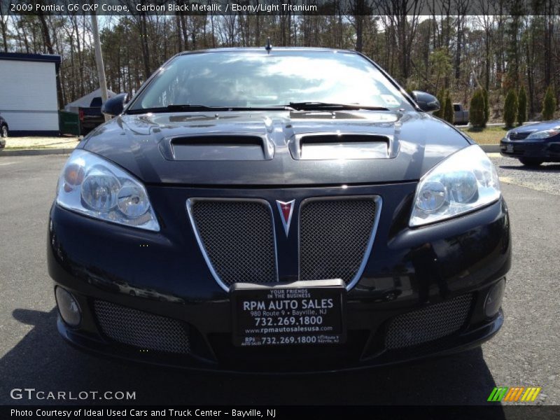 Carbon Black Metallic / Ebony/Light Titanium 2009 Pontiac G6 GXP Coupe