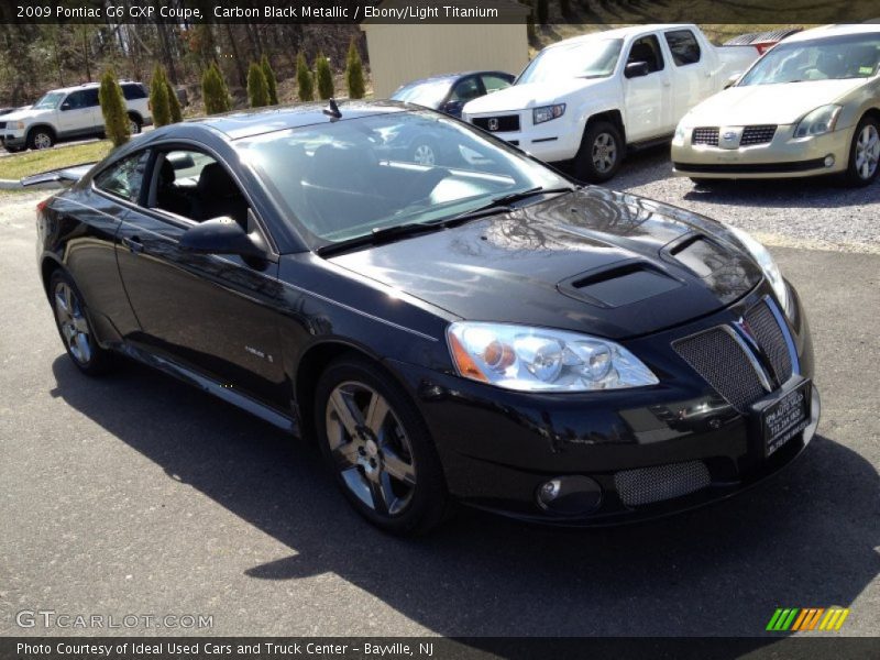 Carbon Black Metallic / Ebony/Light Titanium 2009 Pontiac G6 GXP Coupe