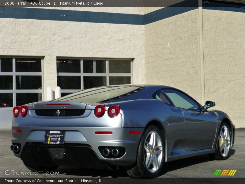 Titanium Metallic / Cuoio 2008 Ferrari F430 Coupe F1