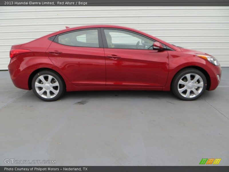 Red Allure / Beige 2013 Hyundai Elantra Limited