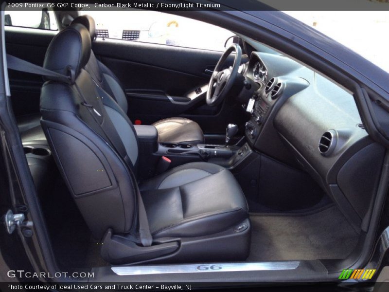 Carbon Black Metallic / Ebony/Light Titanium 2009 Pontiac G6 GXP Coupe