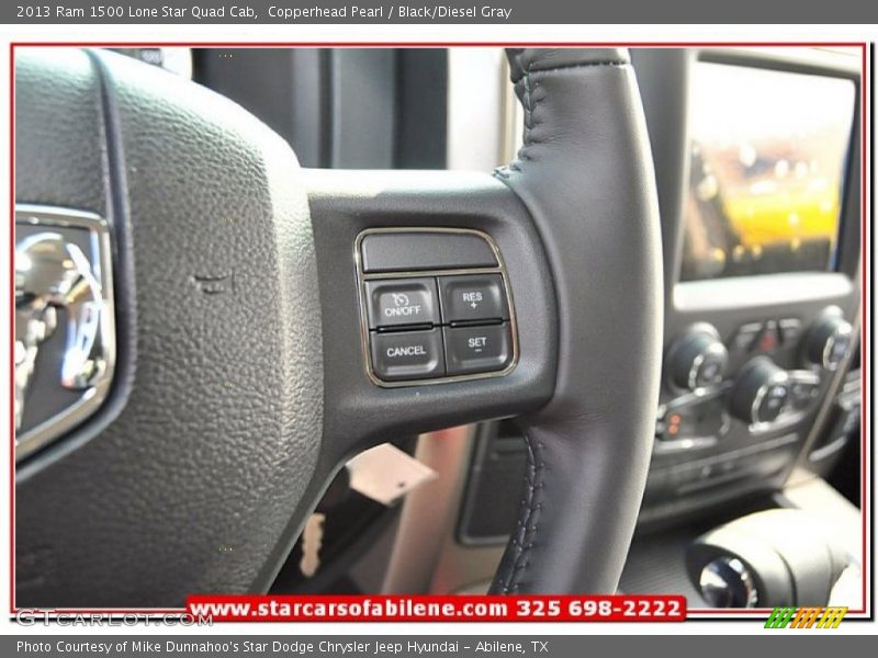 Copperhead Pearl / Black/Diesel Gray 2013 Ram 1500 Lone Star Quad Cab