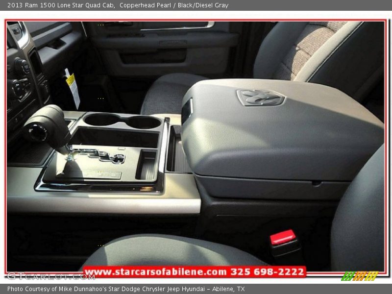 Copperhead Pearl / Black/Diesel Gray 2013 Ram 1500 Lone Star Quad Cab