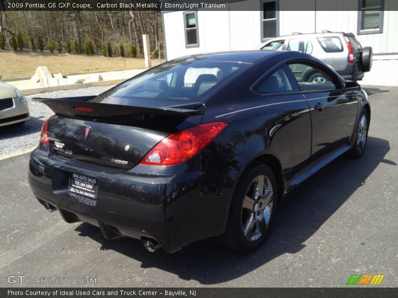 Carbon Black Metallic / Ebony/Light Titanium 2009 Pontiac G6 GXP Coupe