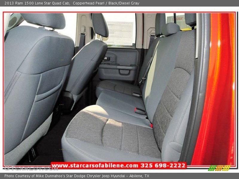 Copperhead Pearl / Black/Diesel Gray 2013 Ram 1500 Lone Star Quad Cab