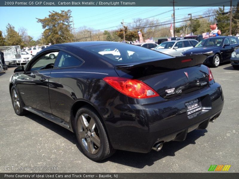 Carbon Black Metallic / Ebony/Light Titanium 2009 Pontiac G6 GXP Coupe