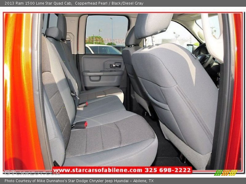 Copperhead Pearl / Black/Diesel Gray 2013 Ram 1500 Lone Star Quad Cab