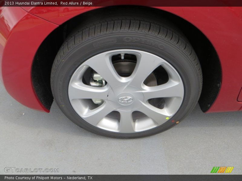 Red Allure / Beige 2013 Hyundai Elantra Limited