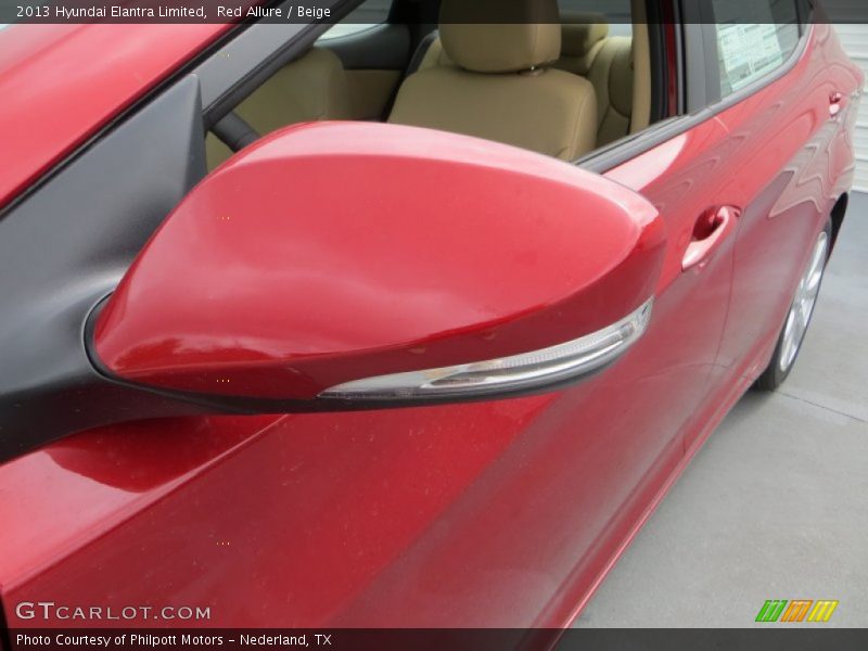 Red Allure / Beige 2013 Hyundai Elantra Limited