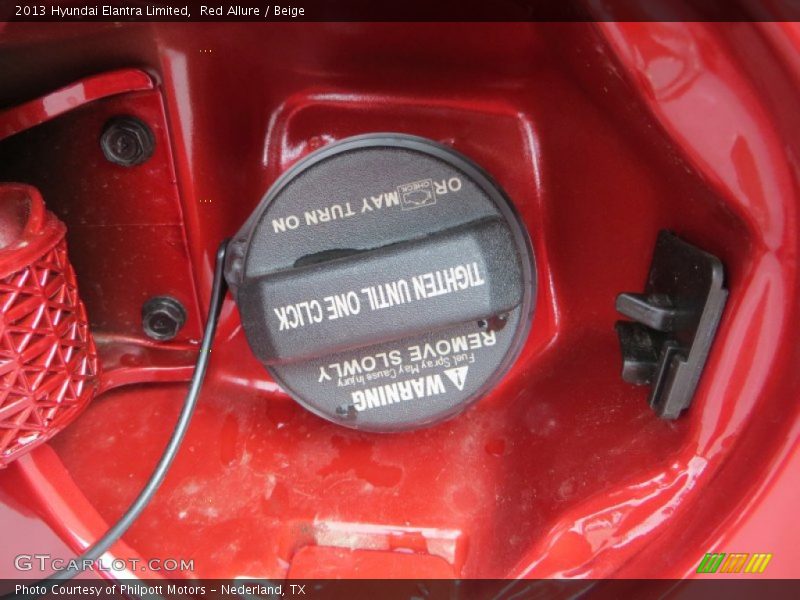 Red Allure / Beige 2013 Hyundai Elantra Limited