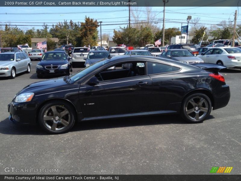 Carbon Black Metallic / Ebony/Light Titanium 2009 Pontiac G6 GXP Coupe