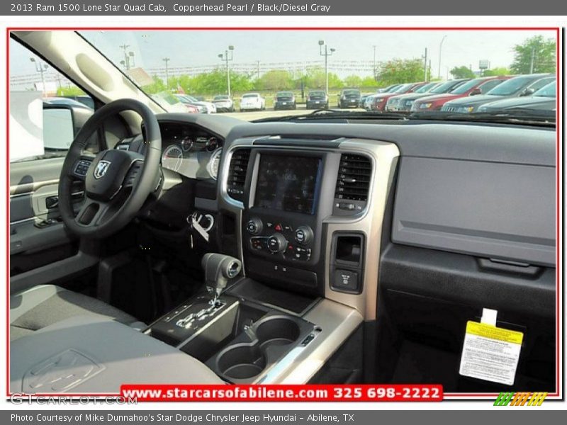 Copperhead Pearl / Black/Diesel Gray 2013 Ram 1500 Lone Star Quad Cab