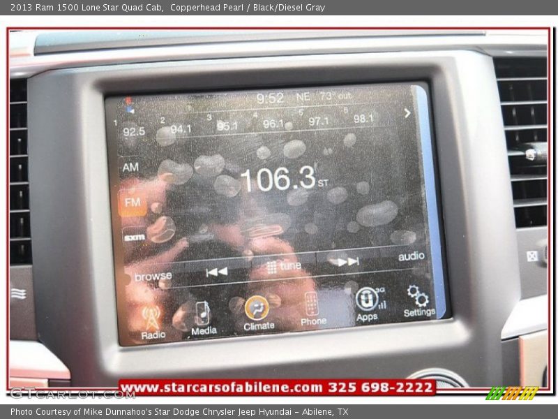 Copperhead Pearl / Black/Diesel Gray 2013 Ram 1500 Lone Star Quad Cab