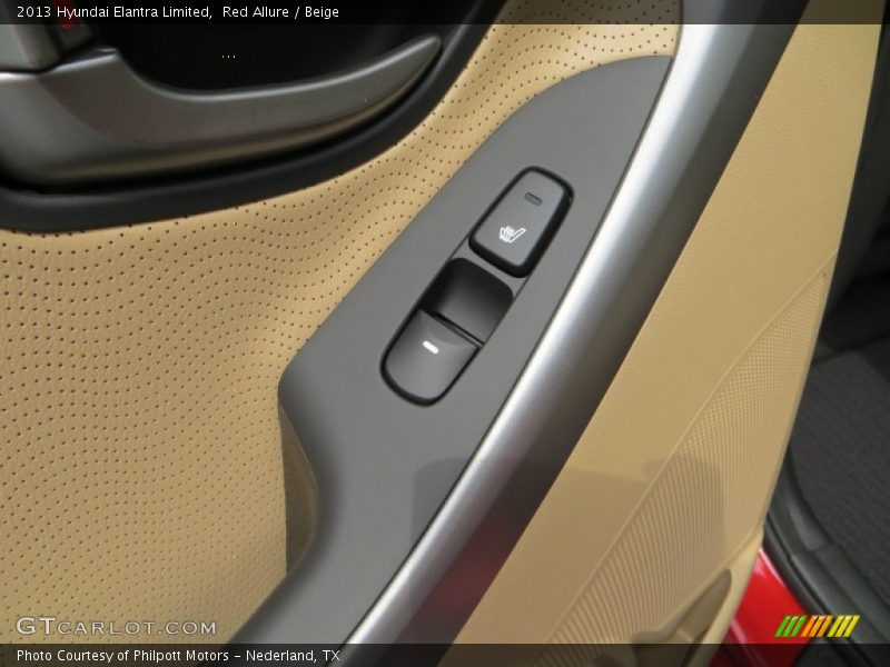 Red Allure / Beige 2013 Hyundai Elantra Limited