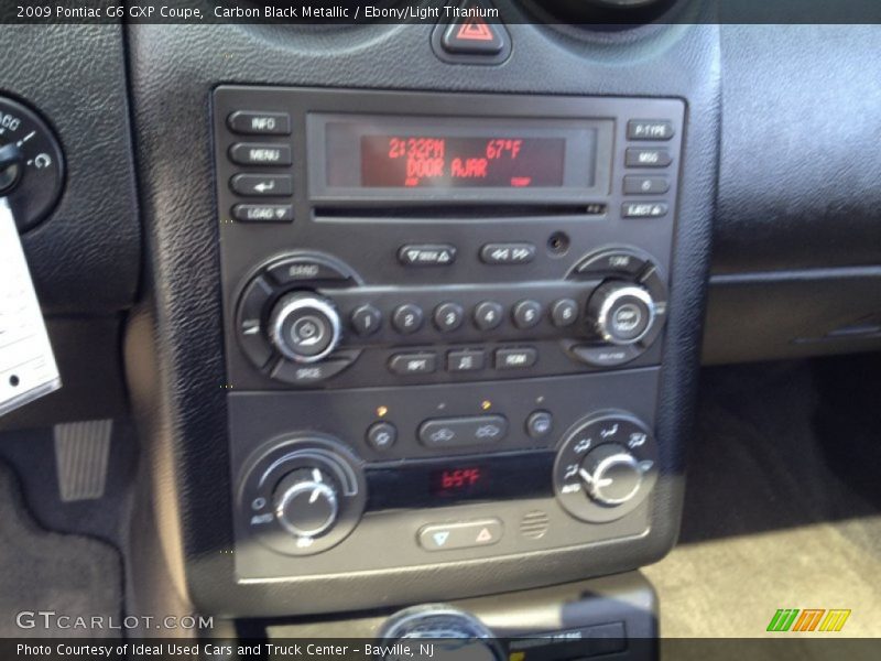 Carbon Black Metallic / Ebony/Light Titanium 2009 Pontiac G6 GXP Coupe