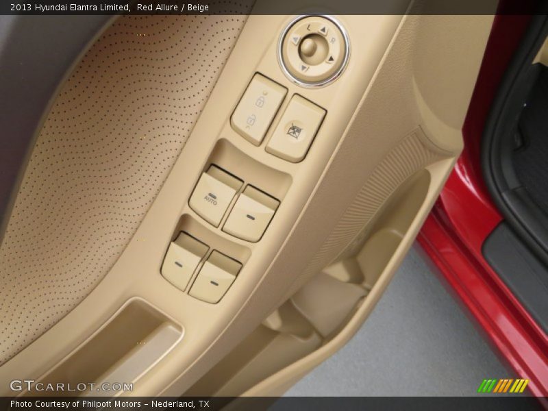 Red Allure / Beige 2013 Hyundai Elantra Limited