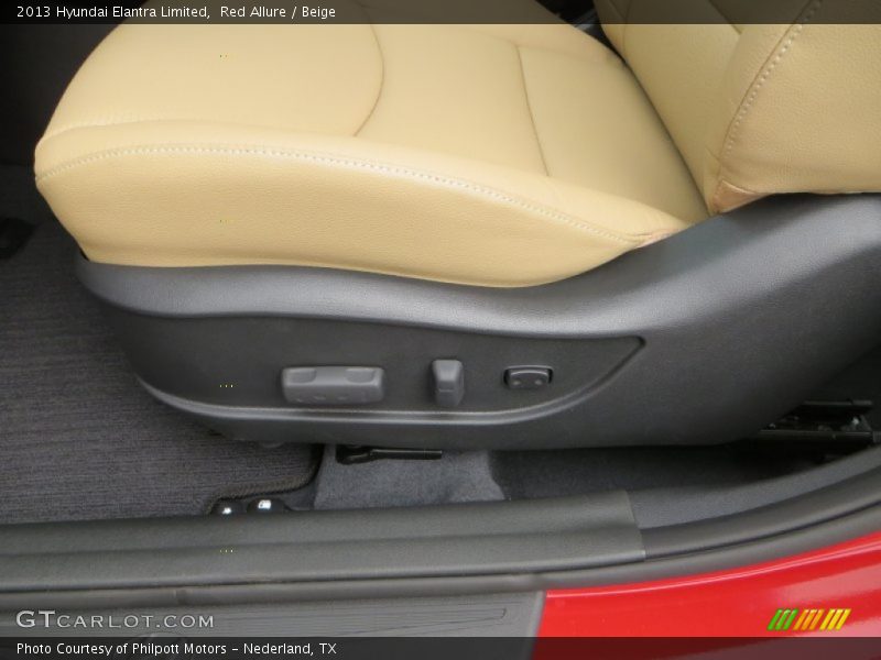 Red Allure / Beige 2013 Hyundai Elantra Limited