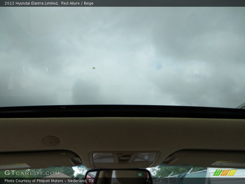 Red Allure / Beige 2013 Hyundai Elantra Limited