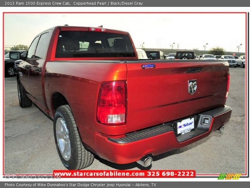 Copperhead Pearl / Black/Diesel Gray 2013 Ram 1500 Express Crew Cab